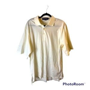 Ralph Lauren “Polo Golf.” Cream 100% Cotton Sz. Large Made in Peru. NEW.’